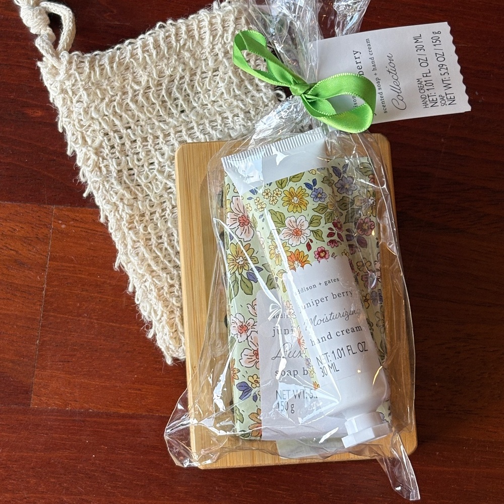 Bundle - Juniper Berry Scented Soap, Moisturizing Hand Cream and More